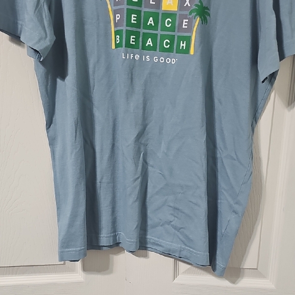 Life is Good men's Beach Word Game Short Sleeve Tee.  #0130 - Picture 5 of 11